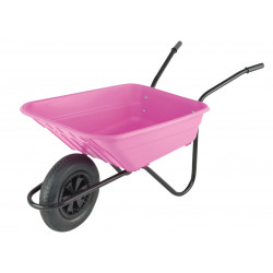 Walsall BSHPINKP Boxed 90L Pink Polypropylene Wheelbarrow