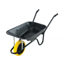 Walsall CBPP 85L Contractor Black Heavy-Duty Builder's Wheelbarrow - Puncture Proof