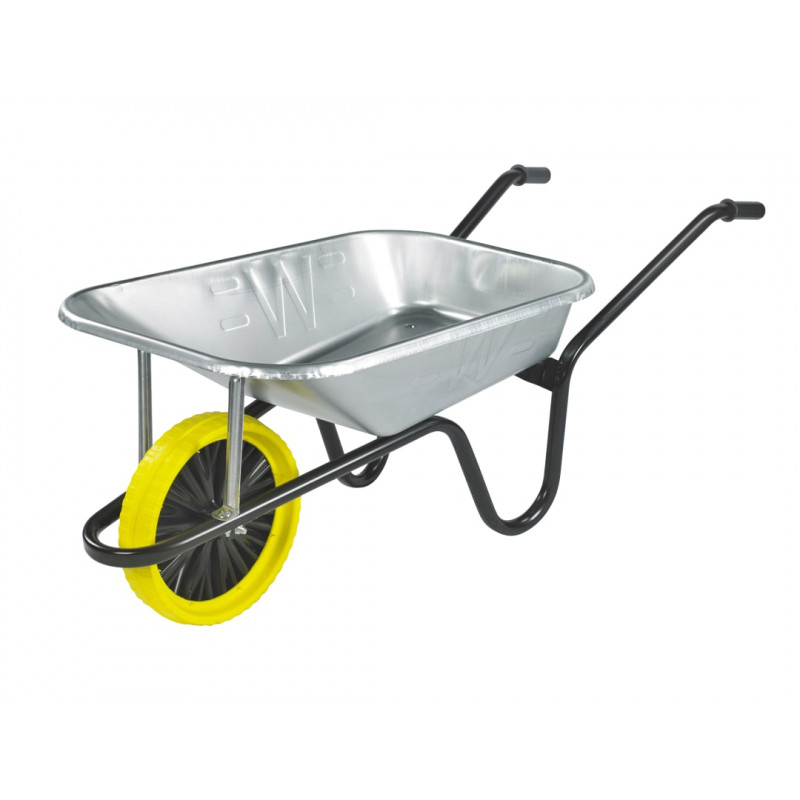 Walsall CGVPP 85L Galvanised Heavy-Duty Builder's Wheelbarrow - Puncture Proof Walsall CGVPP 85L Galvanised Heavy-Duty Builder's Wheelbarrow - Puncture Proof