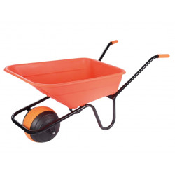 Walsall DBORGPP 90L Orange Polypropylene Wheelbarrow - Duraball