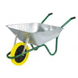 Walsall EAGVPP 85L Galvanised Easi-Load Builder's Wheelbarrow - Puncture Proof