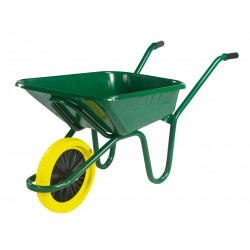 Walsall EGPP 90L Green Heavy-Duty Endurance Wheelbarrow - Puncture Proof