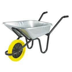 Walsall EGVPP 90L Galvanised Heavy-Duty Endurance Wheelbarrow - Puncture Proof