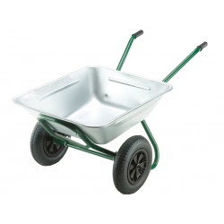 Walsall GAR/TWIN/GVP 175L Galvanised Garden Twin Wheelbarrow