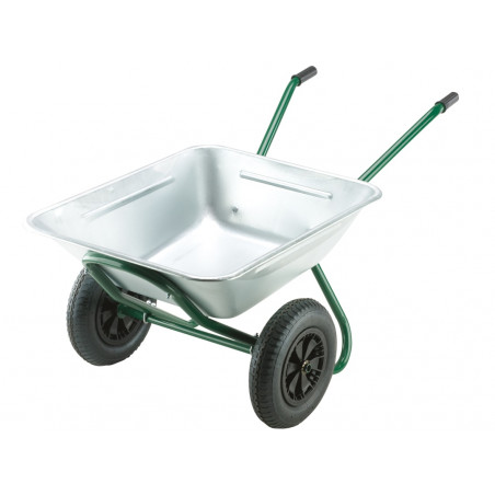 Walsall GAR/TWIN/GVP 175L Galvanised Garden Twin Wheelbarrow