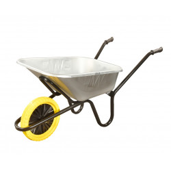 Walsall IGVPP 120L Galvanised Heavy-Duty Invincible Wheelbarrow - Puncture Proof