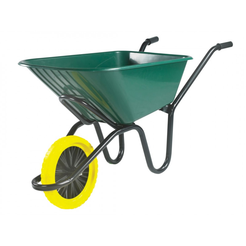 Walsall MONGMK2PP 120L Green Monarch Polypropylene Wheelbarrow - Puncture Proof Walsall MONGMK2PP 120L Green Monarch Polypropylene Wheelbarrow - Puncture Proof