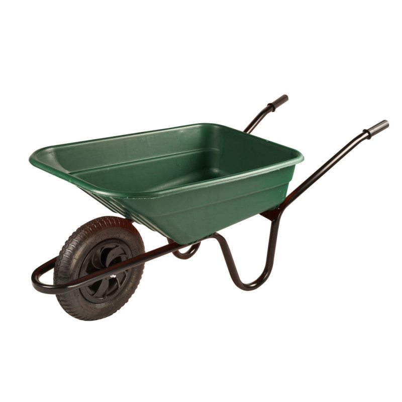 Walsall SHGP 90L Green Polypropylene Wheelbarrow Walsall SHGP 90L Green Polypropylene Wheelbarrow