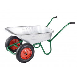 Walsall WINGVTWINP 90L Galvanised Windsor Twin Wheelbarrow