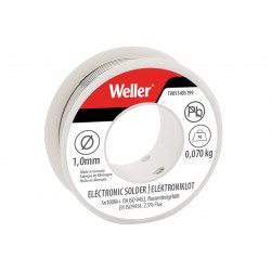 Weller T0051405199 Electronic Lead-Free Solder Sn100Ni100+, 1mm 70g