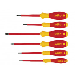 Wiha 00833 SoftFinish® electric SL/PH Screwdriver Set, 6 Piece