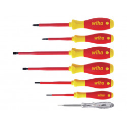 Wiha 00834 SoftFinish® electric SL/PH Screwdriver Set, 7 Piece