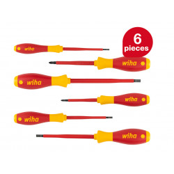 Wiha 00833 SoftFinish® electric SL/PH Screwdriver Set, 6 Piece