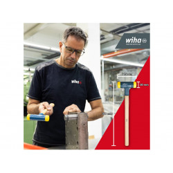 Wiha 02093 Soft-Face Dead-Blow Hammer Hickory Handle 436g