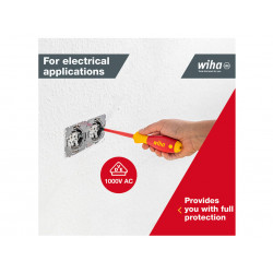 Wiha 00833 SoftFinish® electric SL/PH Screwdriver Set, 6 Piece