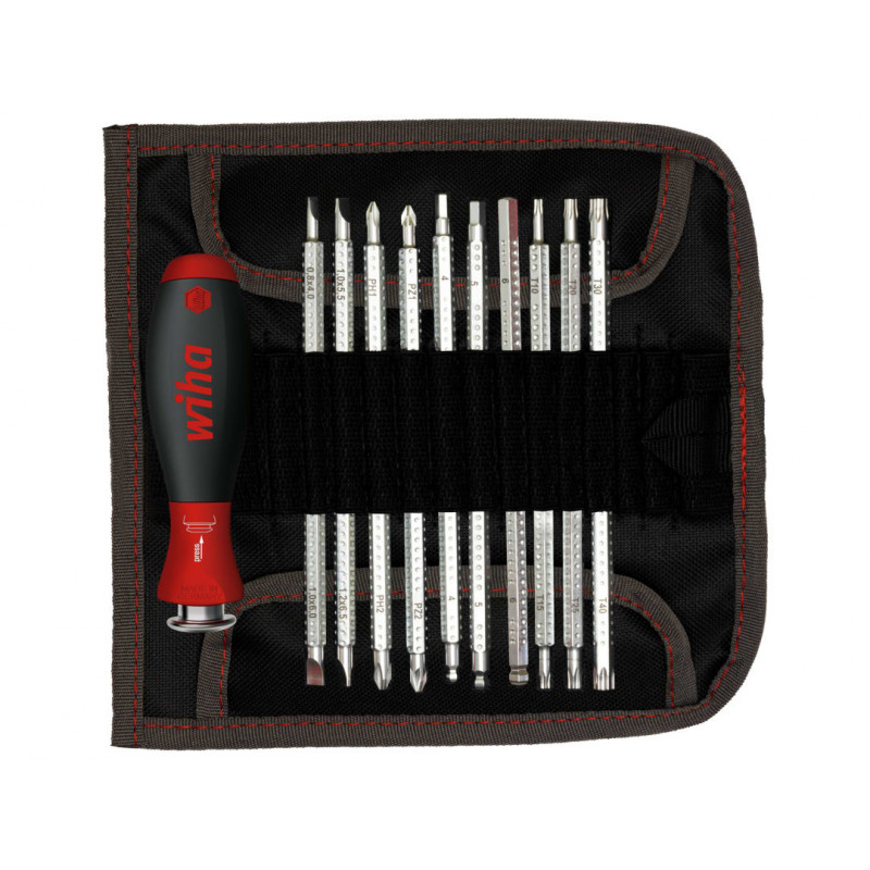 Wiha 03591 SYSTEM 6 SoftFinish® Interchangeable Screwdriver Set, 12 Piece Wiha 03591 SYSTEM 6 SoftFinish® Interchangeable Screwdriver Set, 12 Piece