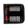 Wiha 03591 SYSTEM 6 SoftFinish® Interchangeable Screwdriver Set, 12 Piece