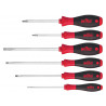 Wiha 07153 SoftFinish® SL/PZ Screwdriver Set, 6 Piece