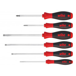 Wiha 07152 SoftFinish® SL/PH Screwdriver Set, 6 Piece