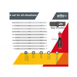 Wiha 03591 SYSTEM 6 SoftFinish® Interchangeable Screwdriver Set, 12 Piece