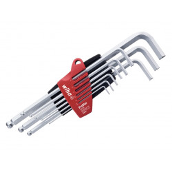 Wiha 07192 ProStar Hex Ball End L-key Set, 9 Piece