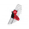 Wiha 07192 ProStar Hex Ball End L-key Set, 9 Piece