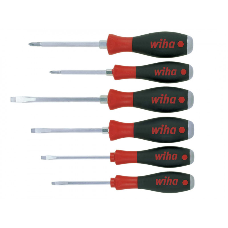 Wiha 21250 SoftFinish® SL/PH Hex Blade Screwdriver Set, 7 Piece Wiha 21250 SoftFinish® SL/PH Hex Blade Screwdriver Set, 7 Piece