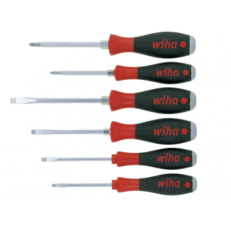 Wiha 21250 SoftFinish® SL/PH Hex Blade Screwdriver Set, 7 Piece