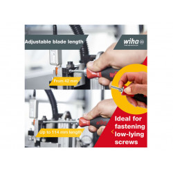 Wiha 03591 SYSTEM 6 SoftFinish® Interchangeable Screwdriver Set, 12 Piece