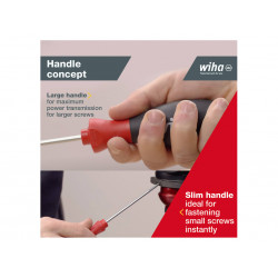 Wiha 07152 SoftFinish® SL/PH Screwdriver Set, 6 Piece
