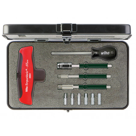Wiha 29234 TorqueVario®-S T Screwdriver Set, 11 Piece
