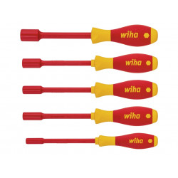 Wiha 29466 SoftFinish® electric Hex Nut Driver Set, 5 Piece