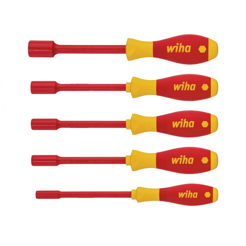 Wiha 29466 SoftFinish® electric Hex Nut Driver Set, 5 Piece Wiha 29466 SoftFinish® electric Hex Nut Driver Set, 5 Piece