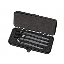Wiha 32349 Professional ESD SMD Tweezer Set, 4 Piece