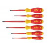 Wiha 36455 SoftFinish® electric slimFix SL/PZ Screwdriver Set, 6 Piece
