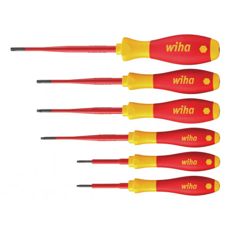 Wiha 36558 SoftFinish® electric slimFix TORX® Screwdriver Set, 6 Piece