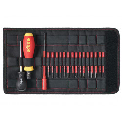 Wiha 36791 TorqueVario®-S electric Screwdriver Set, 19 Piece