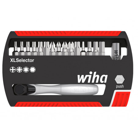 Wiha 36951 XLSelector Ratchet Bit Set, 17 Piece