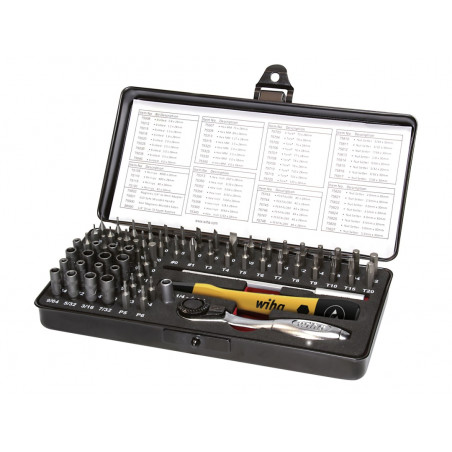Wiha 39971 ESD Micro-bit Set, 66 Piece (inc. Case)
