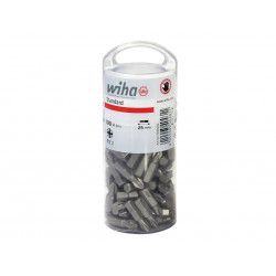 Wiha 40462 Standard Pozidriv Bits PZ2 25mm Tub of 100