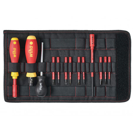 Wiha 40674 TorqueVario®-S electric Screwdriver Set, 14 Piece