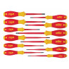 Wiha 41003 SoftFinish® electric slimFix Screwdriver Set, 12 Piece
