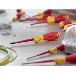Wiha 41003 SoftFinish® electric slimFix Screwdriver Set, 12 Piece