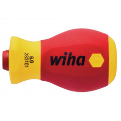 Wiha 41230 SoftFinish® electric slimVario Stubby Screwdriver Set, 4 Piece