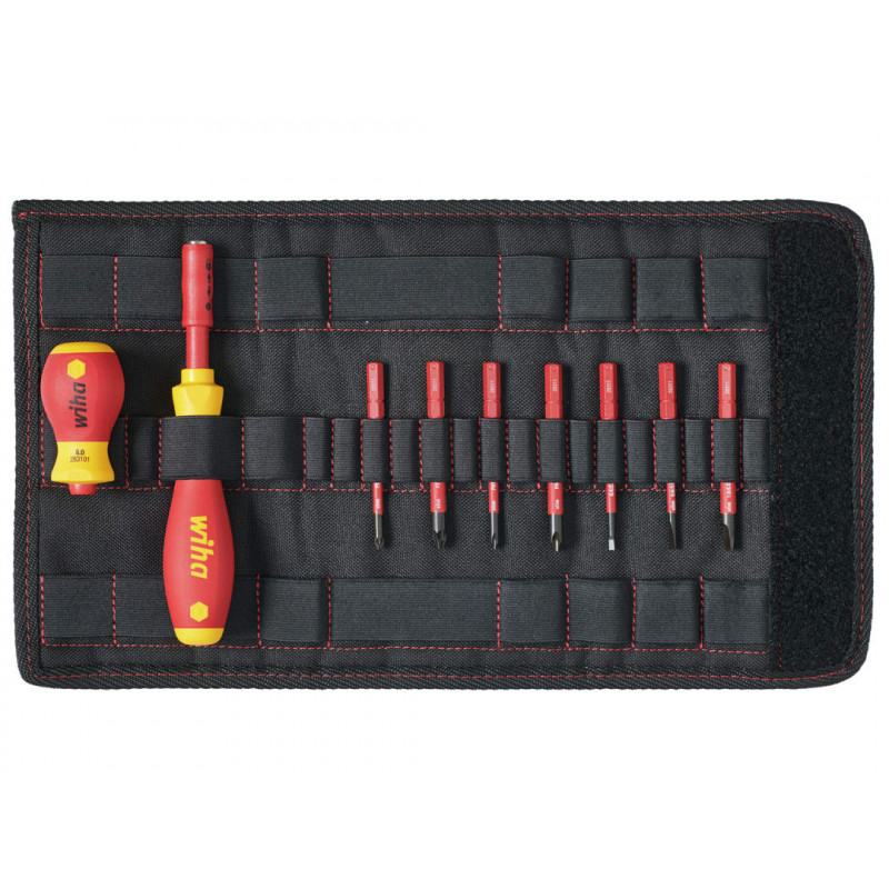 Wiha 41232 SoftFinish® electric slimVario Screwdriver Set, 10 Piece Wiha 41232 SoftFinish® electric slimVario Screwdriver Set, 10 Piece