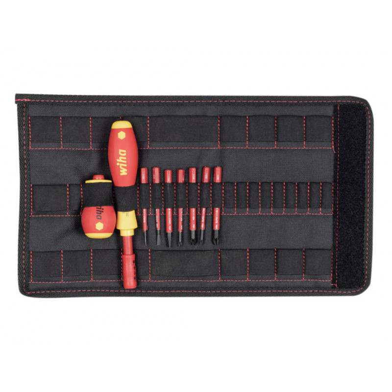 Wiha 41233 SoftFinish® electric slimVario Screwdriver Set, 10 Piece Wiha 41233 SoftFinish® electric slimVario Screwdriver Set, 10 Piece