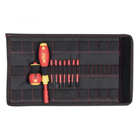 Wiha 41233 SoftFinish® electric slimVario Screwdriver Set, 10 Piece