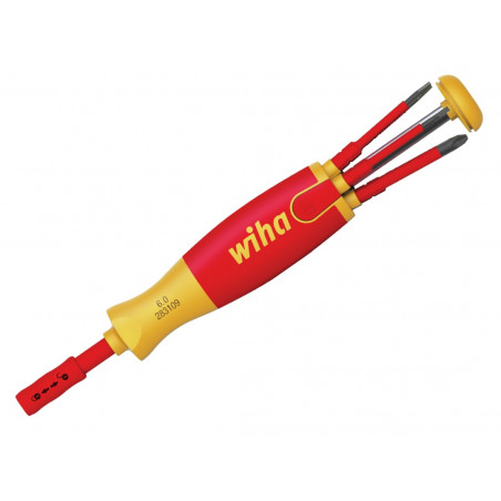Wiha 41235 LiftUp electric Bit Magazine SL/PZ/PZS Screwdriver Set, 6 Piece