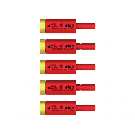 Wiha 41479 electric easyTorque Adapter Set, 5 Piece