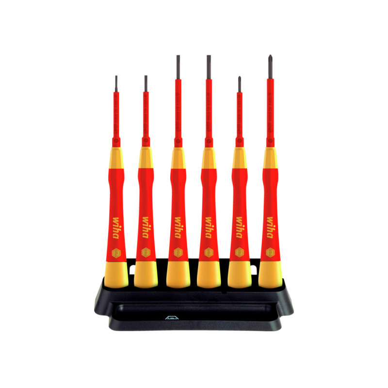 Wiha 42989 PicoFinish® SL/PH Fine VDE Screwdriver Set, 7 Piece Wiha 42989 PicoFinish® SL/PH Fine VDE Screwdriver Set, 7 Piece